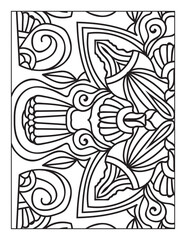 Printable Intricate Mandala Coloring Page for Adults and Kids