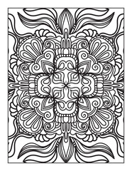 Printable Intricate Mandala Coloring Page for Adults and Kids