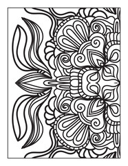 Printable Intricate Mandala Coloring Page for Adults and Kids