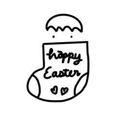 Happy easter set of coffee labels