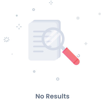 Error State UI Illustration &ndash; No Results
