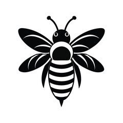 a vector illustration of a honeybee.eps