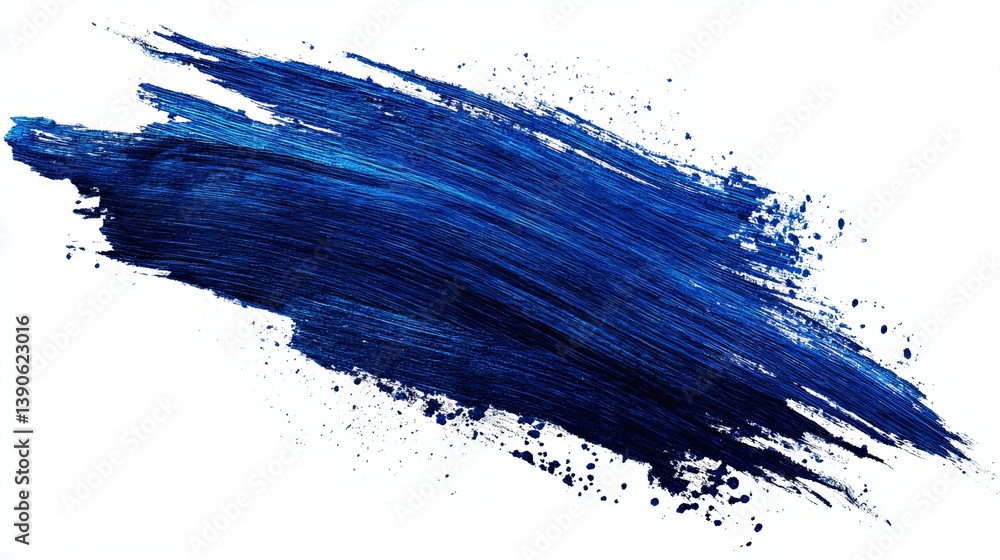 Poster abstract blue paint stroke texture background design element modern artistic brushstrokes grunge vis