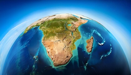 Fototapeta premium africa and madagascar planet earth