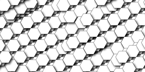 Naklejka premium Luxury hexagonal abstract black metal background with golden light lines. Dark 3d geometric texture illustration. Black Hexagonal Pattern Metallic background with black and gold 3d