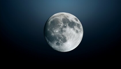 full moon over black sky