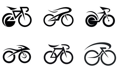 Road Bicycle Silhouette Icons | Racing Bike Vector Set for World Bicycle Day and Sport Design