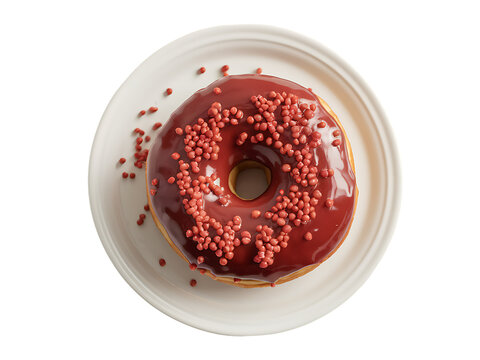 Isolated Chocolate Donut