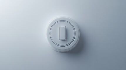 Fototapeta premium Minimalist Light Switch Design on a Neutral Background Modern Clean and Functional Home App