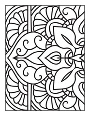 Intricate Printable Mandala pattern coloring page for adults and kids