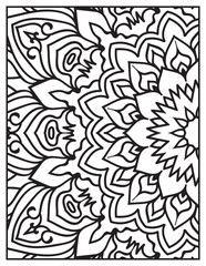 Intricate Printable Mandala pattern coloring page for adults and kids