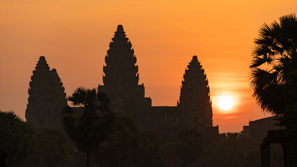 Sonnenaufgang am Angkor Wat Tempel (Kambodscha)