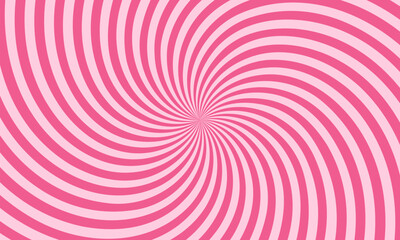 Pink Swirl Background. Abstract Sweet Candy Spiral Frame. 