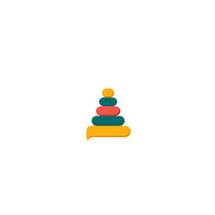 Pyramid toy icon