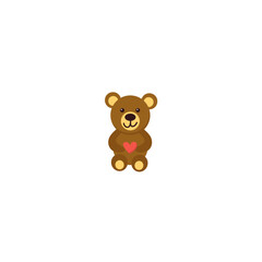 Cute teddybear icon