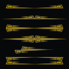 Car and moto decals lines