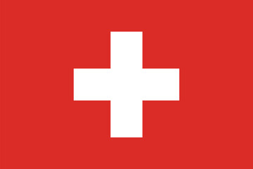Vector flag of Switzerland.