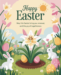 Heartfelt Greeting to Celebrate Easter Sunday with Joy, Faith, and the Spirit of Renewal

