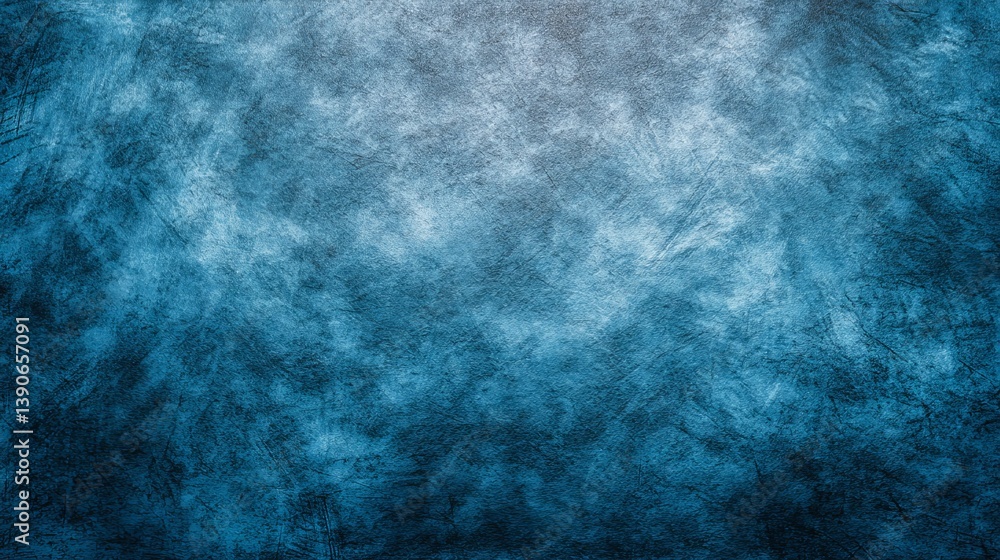 Poster abstract blue texture background deep ocean water painted design grunge style vintage wall artistic 