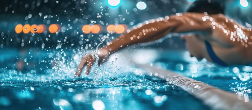 Powerful Swimmer in Action