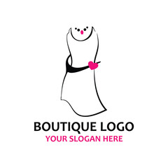 boutique logo design vector
