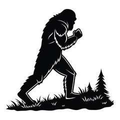 Fototapeta premium Shadow of the Wild: Bigfoot Unleashed