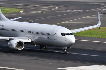 PLANE TAKING OFF AND LANDING FROM THE PLANE, ROLLING ON THE RUNWAY