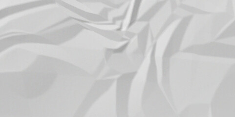 White crumpled paper Blank white crumpled and creased paper poster.
