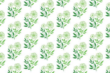 floral stem sketch pattern in ornate seamless style perfect for wrapping paper textile wallpaper and garden surface design

