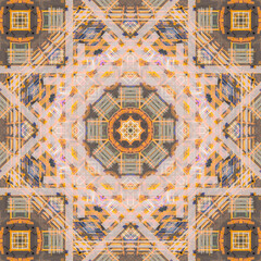 Abstract pattern, multi-colored kaleidoscope from photos