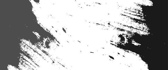 Black paints on a white background strokes background. 