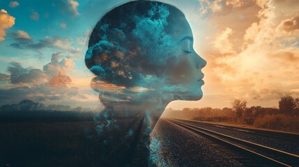 A symbolic journey  transforming trauma into healing and recovery through resilience and growth