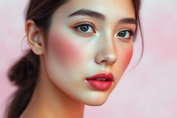 Fototapeta premium Glamorous Asian Woman Portrait