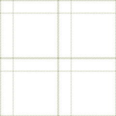 Plaid pattern seamless. Muted greenish grey & Pale white Tartan Fabric Design. 