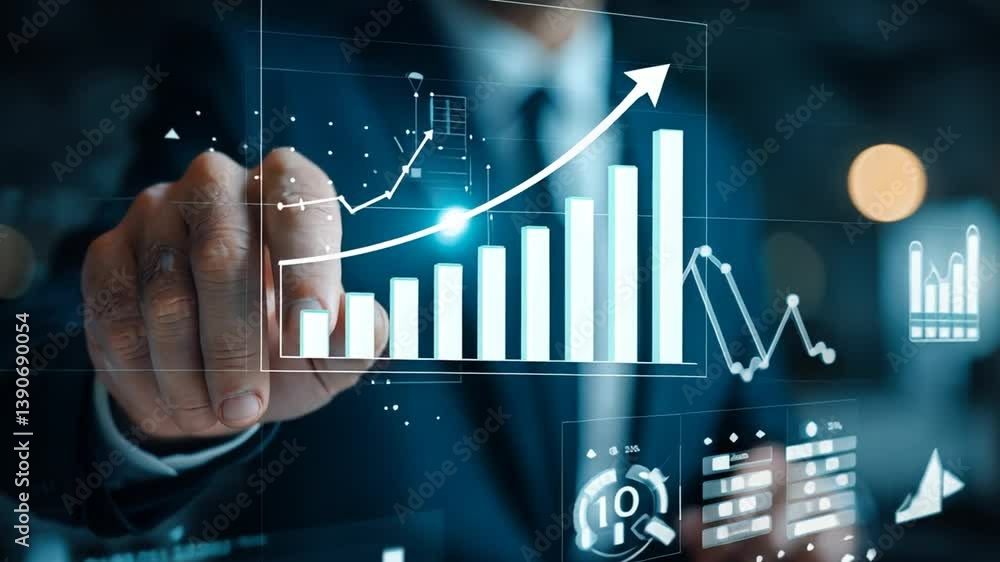 Poster enhancing business data analytics through kpi management techniques generative ai