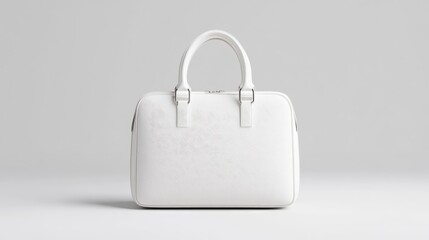 Elegant white handbag, simple design