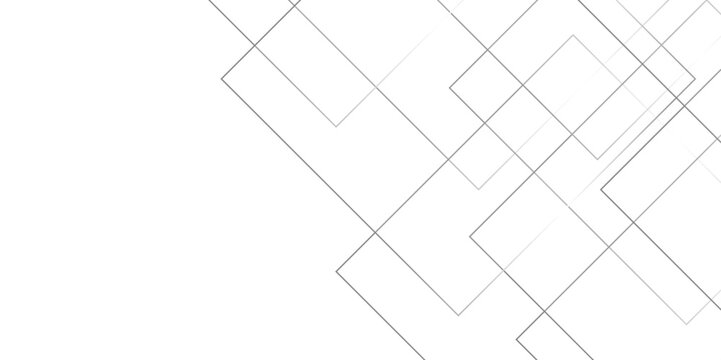 Minimal abstract geometric background with overlapping transparent rectangles and thin lines on white backdrop modern clean tech style design ideal for business presentations websites templates