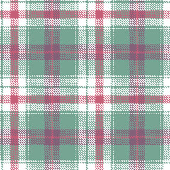 Contemporary Warm white & Rich greyish teal Seamless Tartan Fabric Design