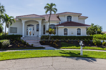 Luxury House Exterior on Marco Island Florida