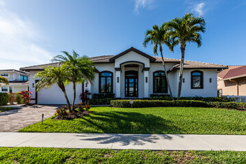 Luxury House Exterior on Marco Island Florida