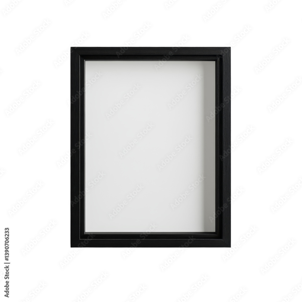 Poster black modern frame with empty space ready for artwork or creative display