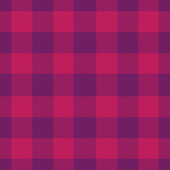 Rustic rich purple and Metallic deep pink Seamless Tartan Fabric Design