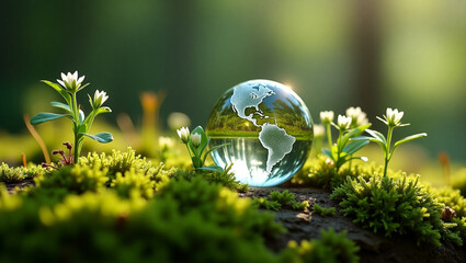 green grass in the sun