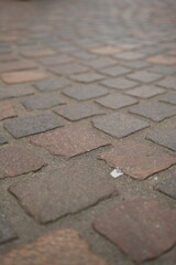 gray paving slabs as a background, pavement paved slabs as a background	
