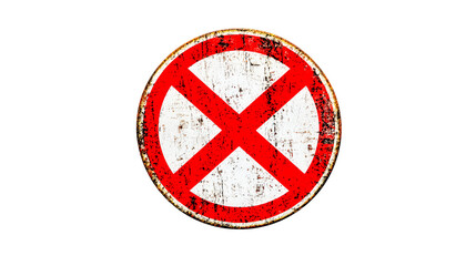 Obraz premium No parking sign showing prohibition on transparent background