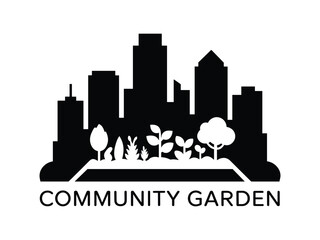 Fototapeta premium Green Cityscape Silhouettes: Urban Eco Vector Collection