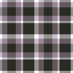 Vibrant white Tartan patterns fabric texture. Contemporary Pale purpley grey Seamless Tartan