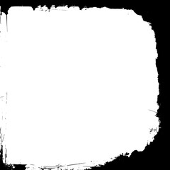 Grunge border texture background. Abstract frame overlay. PNG graphic illustration with transparent background.