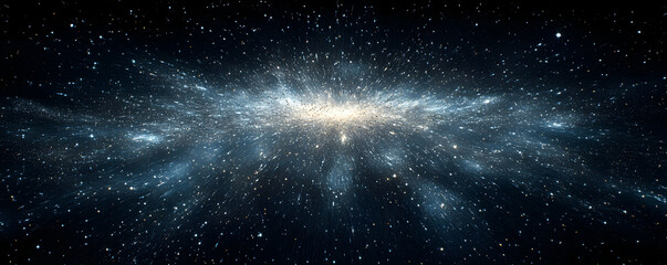 Naklejka premium Cosmic Burst Abstract Background