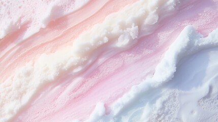 Fototapeta premium Colorful Layers of Creamy Ice Delight